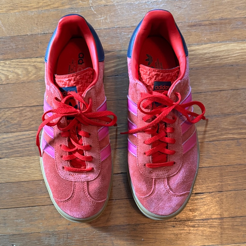 adidas Originals Women’s Gazelle Bold Sneaker Red/Pink/Navy